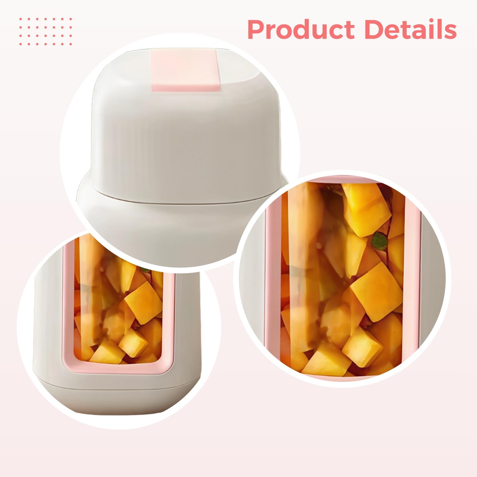 Gobelet mélangeur automatique portable, 1 000 ml en verre pour jus, extracteur de fruits multifonction avec recharge USB, blender à smoothies pour la maison et les voyages