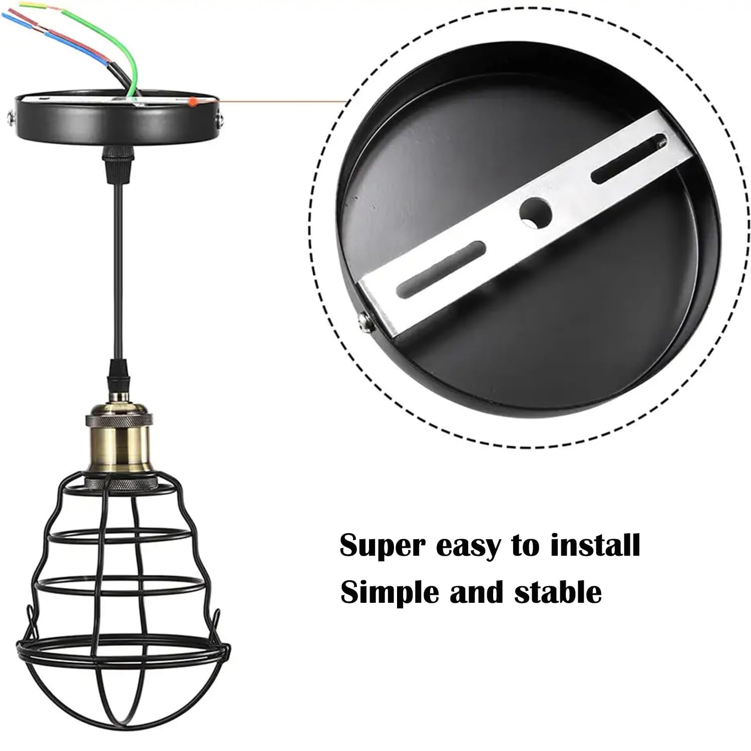 Staffa Di Sospensione Per Plafoniera LED Tri Proof TL1560N – Kit Fissaggio