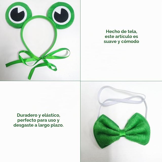 Foto 3 de 6 de NYGGTYK Diadema de Rana 2 Piezas, Accesorios Dulces y de Alto Rendimiento para Juegos de Rol y Cosplay