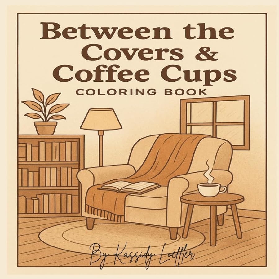 Between the Covers & Coffee Cups: A Cozy Book Nook to Color. - book nook Türkiye