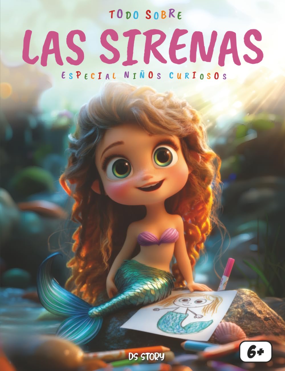 Todo saber sobre las Sirenas – Especial para niños curiosos: Un viaje mágico por el océano lleno de leyendas, aventuras, actividades creativas y páginas para colorear