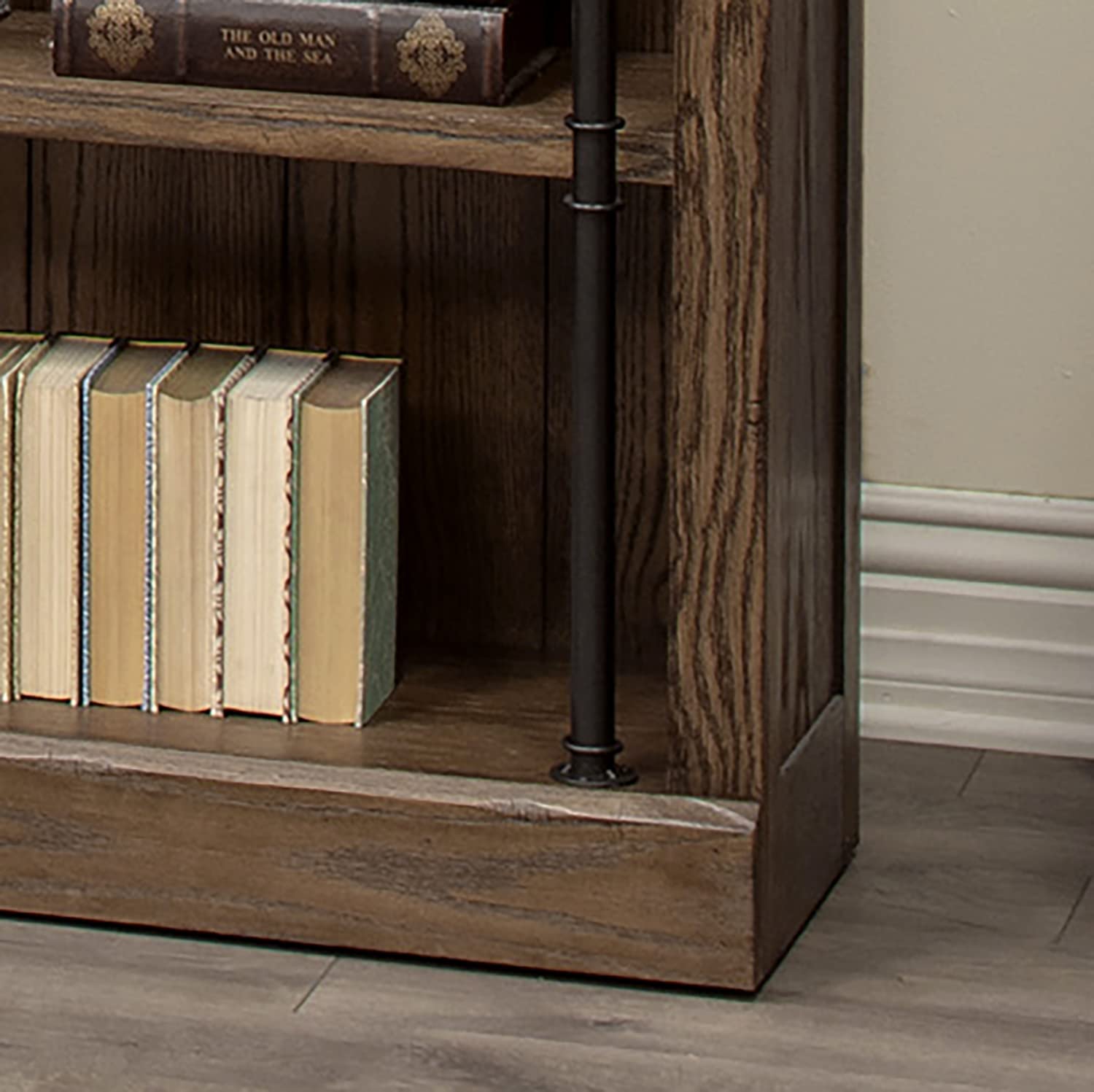 Martin Furniture Avondale 8' Tall Bookcase Wall with Ladder, Storage