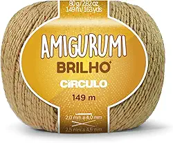 Linha amigurumi - BRILHO - Circulo (7076-Caramelito)