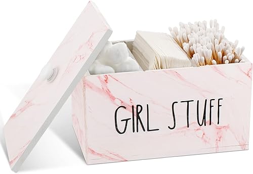 Soporte de tampón para baño con divisores móviles, contenedor de almacenamiento de tampón de tiburón, semana con tapa, caja de contenedor de