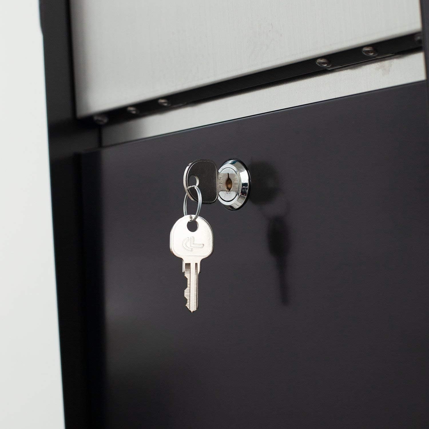 Exclusive Discount 🔥 KATANABOX Signal - Stainless Steel Post Mount Modern Design Mailbox with Lock and Key Extra Large Letterbox Rust Proof for Modern Home House Apartment Rural Roadside 16 x 11 x 13 (Black) Best Deal Product KATANABOX Signal - Stainless Steel Post Mount Modern Design Mailbox with Lock and Key Extra Large Letterbox Rust Proof for Modern Home House Apartment Rural Roadside 16 x 11 x 13 (Black)