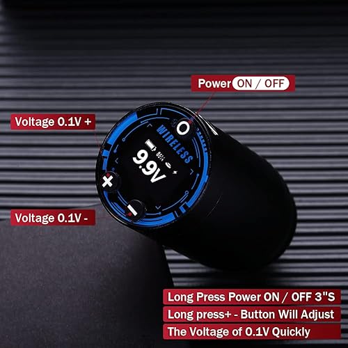 Miniatura 3 de Mummy Fuente de alimentación del tatuaje del paquete de la batería del tatuaje con pantalla LED digital 2200mAh capacidad RCA conector para máquina