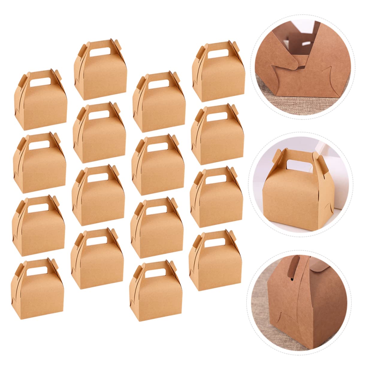 Anneome Lot De 30 Boîtes De Transport En Carton Ondulé Pour Gâteaux Et Desserts
