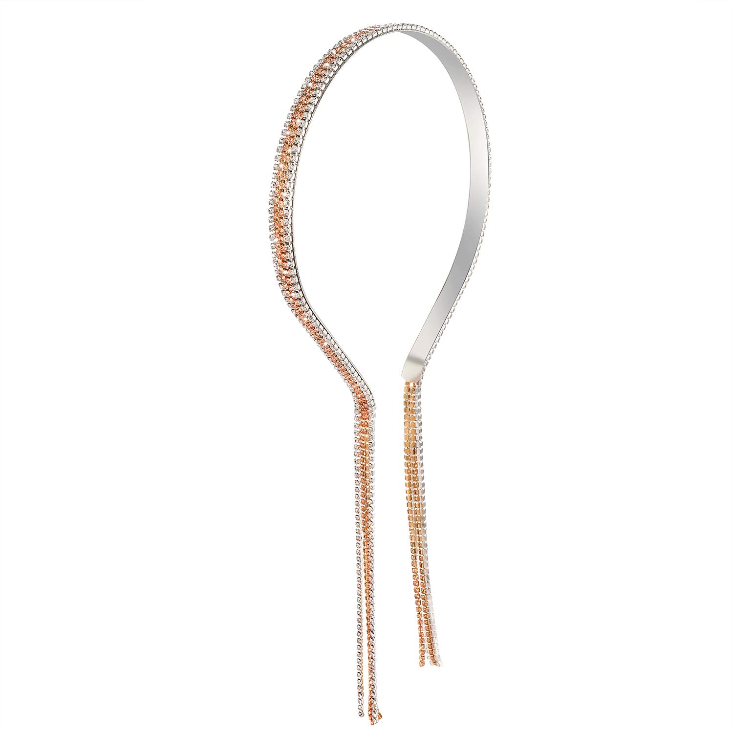 Amazon.com : CENAPOG Crystal Tassel Headband for Women  display picture 1