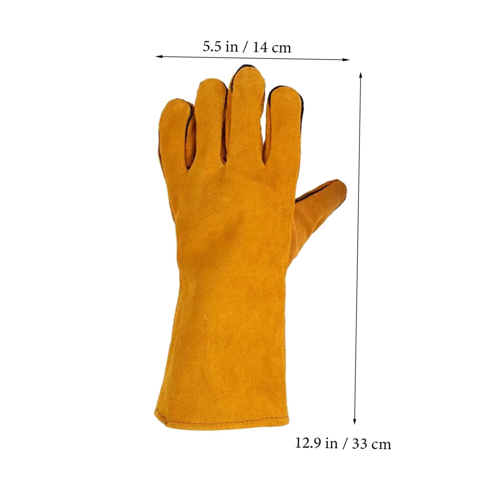 BESPORTBLE Heavy Duty Garden Gloves Heat Protection Long Cotton Liner Gloves for Women Relief
