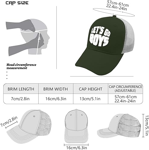 Miniatura 4 de Hats Let's go Boys Baseball Caps for Women Vintage Dad Hats Adjustable