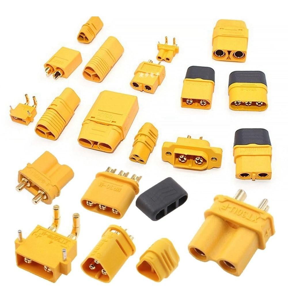 MR30/XT60 Female XT30 XT90U XT60H Male Connector Wire Cable for RC Aircraft Battery RC Remote Control Model Battery(XT60-F)