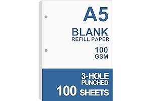 A5 Unlined Filler Paper: The Perfect Paper for Your Planner