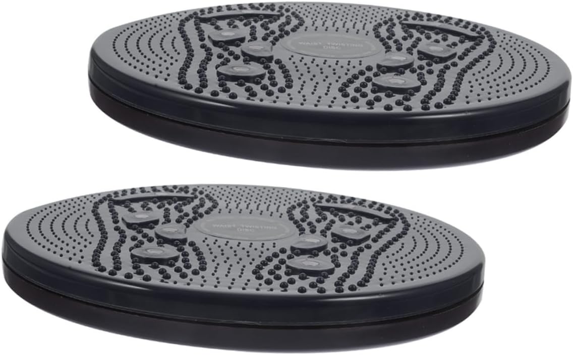 CHILDWEET 2pcs Portable Twisting Waist Disc Exercise Board for Home Fitness Compact Slimming Machine with Rotating Design Core Strengthening and Posture Improving Twist Plate for Body