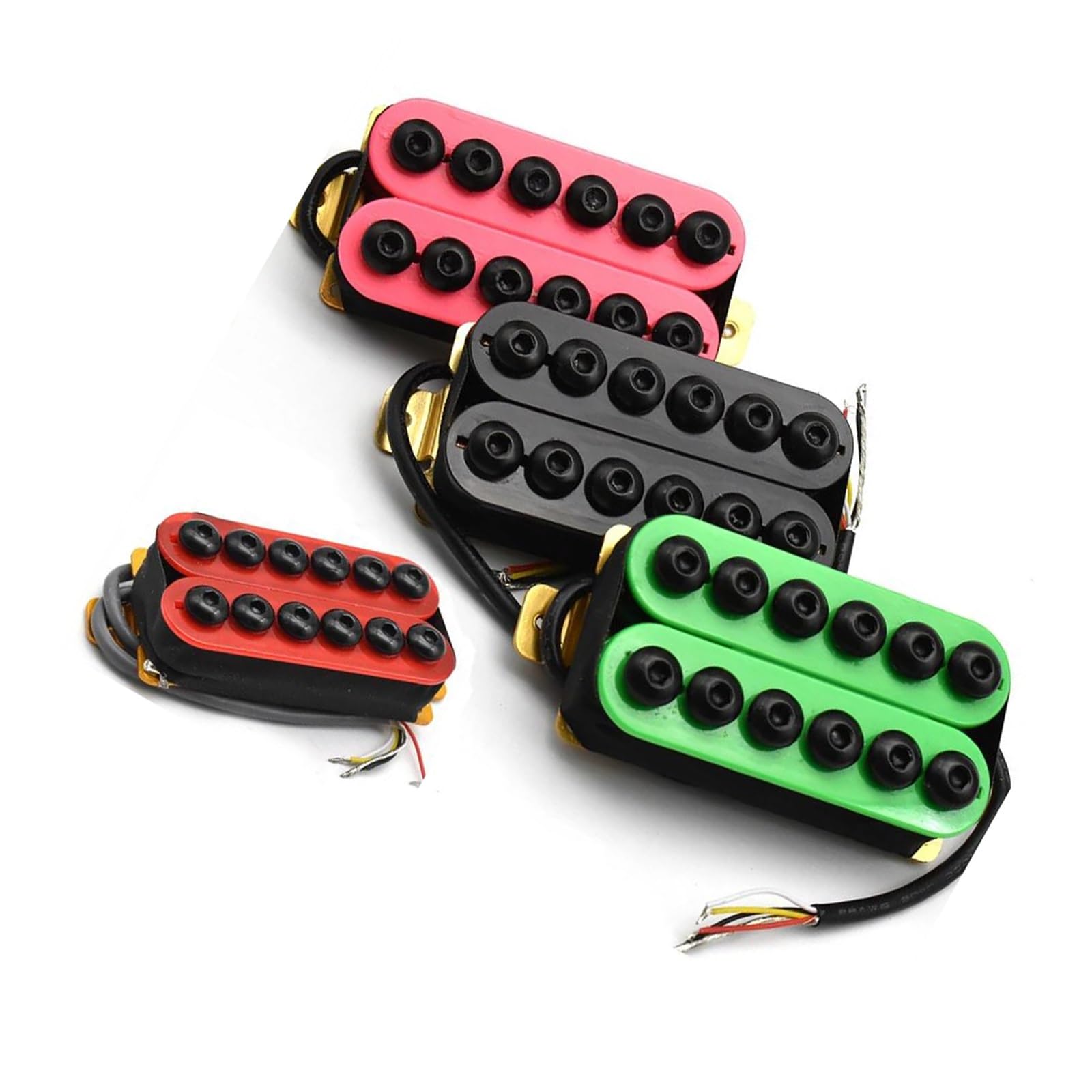 50mm/52mm Akustik E Gitarre Mit Vierkern Doppelspulen Hex Tonabnehmer(Red Neck Bridge)