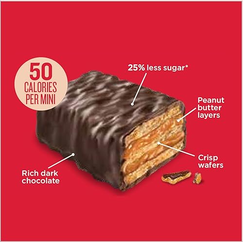 Miniatura 3 de Little Secrets Obleas crujientes de mantequilla de maní de chocolate negro  60 minis  Hecho en Europa  Nada artificial y sin alcoholes de azúcar