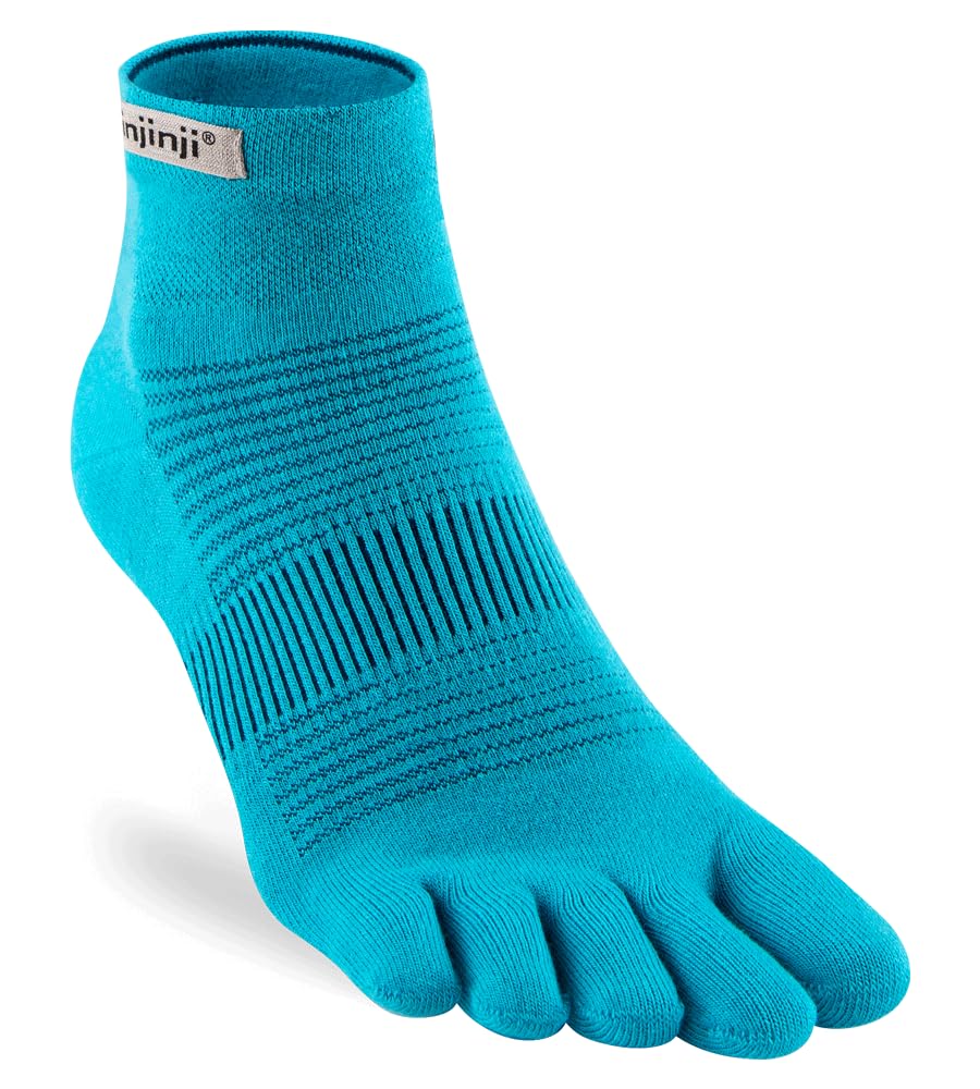 Injinji Run Lightweight Mini Crew Pacific Blue L, Pacific Blue, L