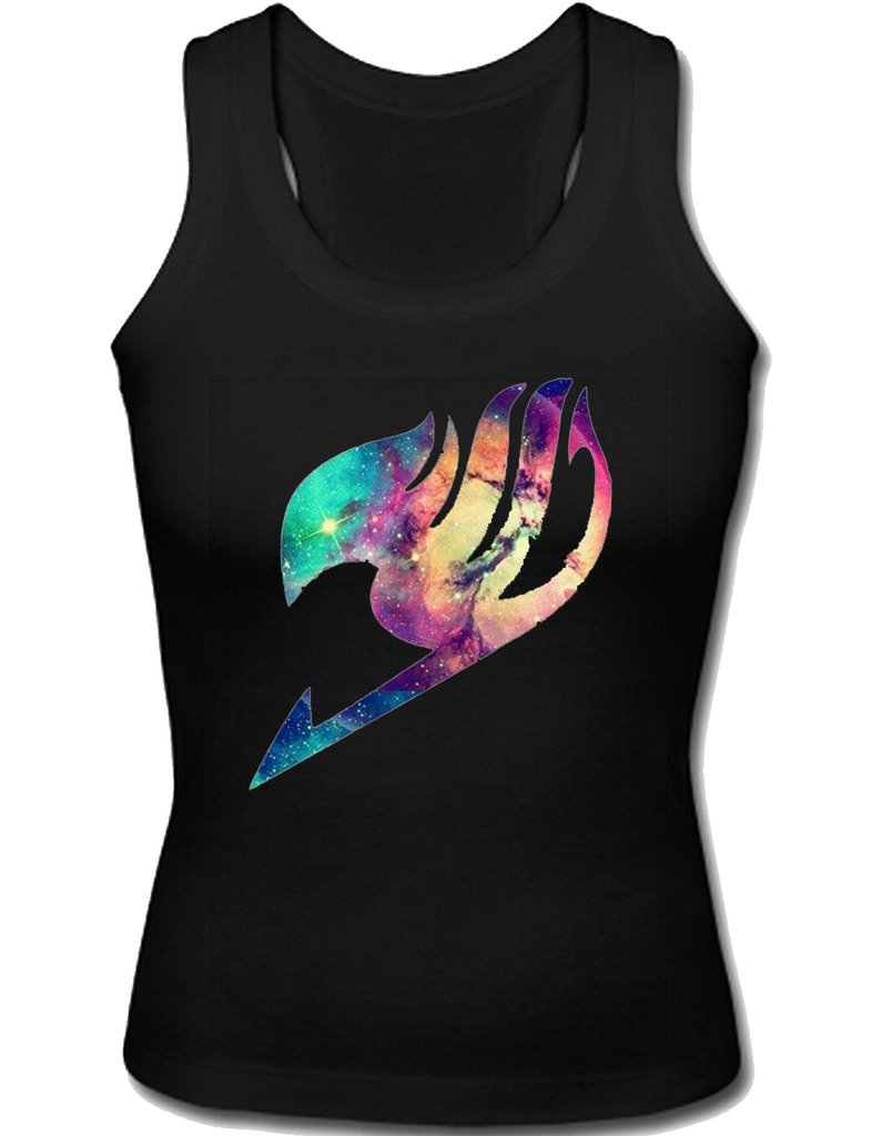Bear and rabbit Womens Custom Fairy Tail Casual Tank Tops Shirt run small Black XL