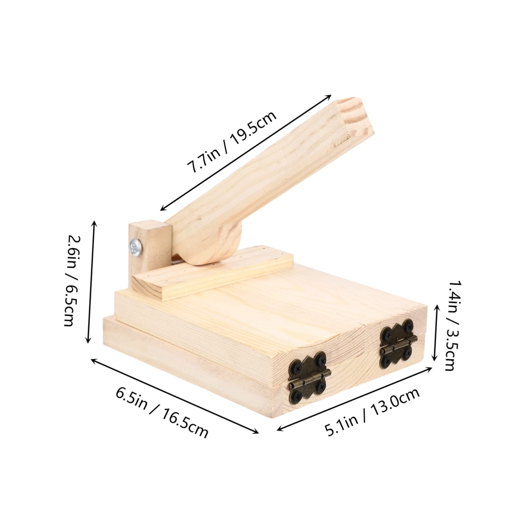 GLEAVI 1 Pc Wooden Dumpling Wrapper Tortilla Maker for Boys and Girls Simple Operation Sturdy Sturdy Easy Clean for Biscuits Corn Pies