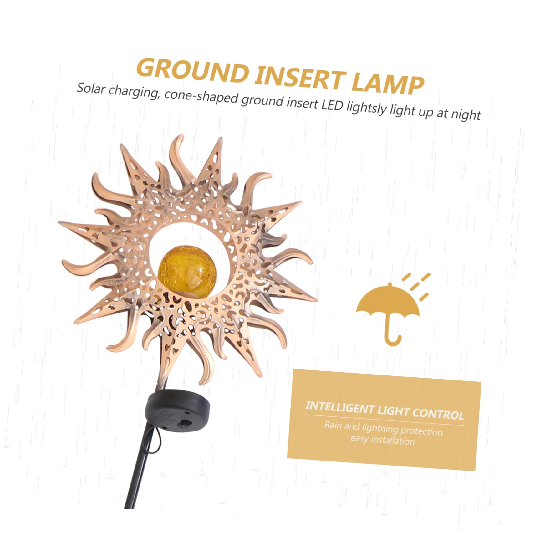 Lámpara Proyector Solar Led Hierro Para Jardín Solar Decoración Festiva