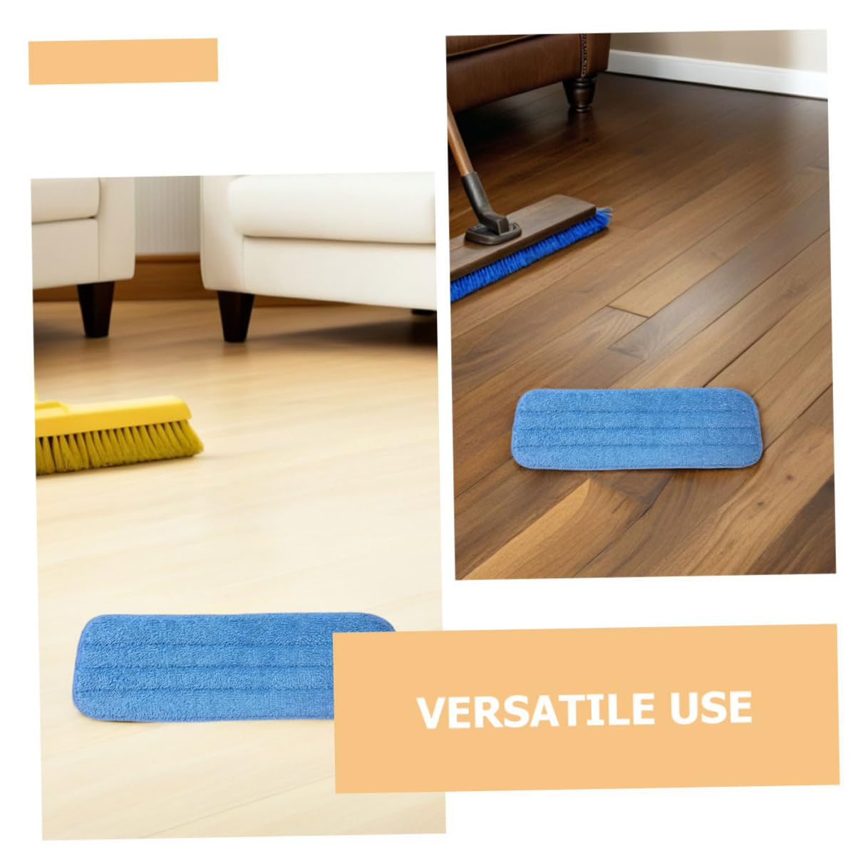ORFOFE 10 pezzi Panni per Mop in Microfibra Lavabili Riutilizzabili Ricambi per Mop Spray per Pulizia Pavimenti in Piastrelle e Vinile Panni Sostitutivi Resistente e Facile da Pulire