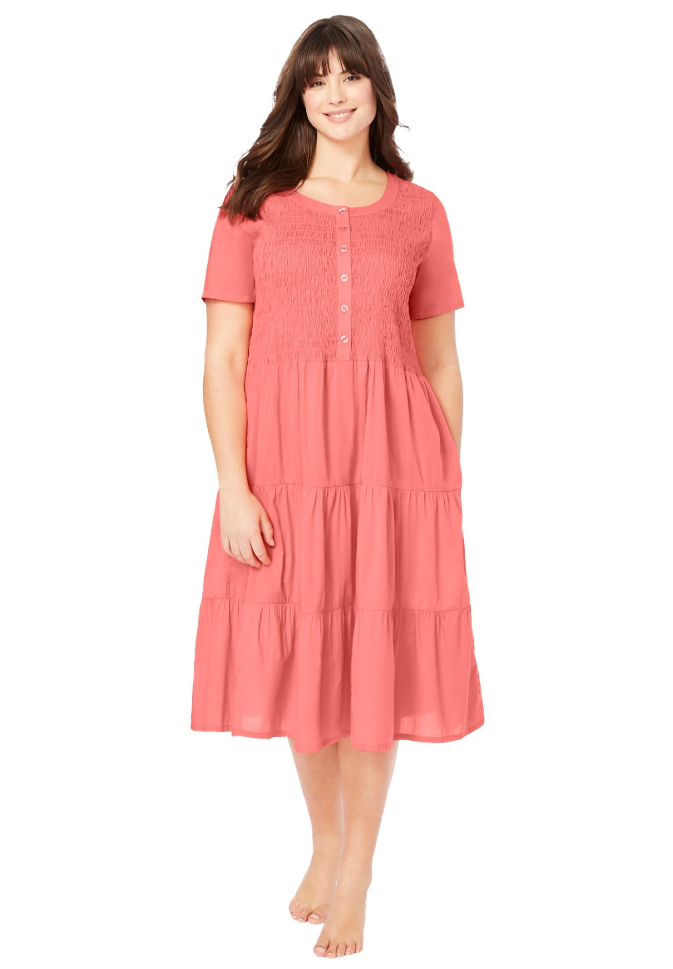 Only NecessitiesWomen's Plus Size Smock Lounger