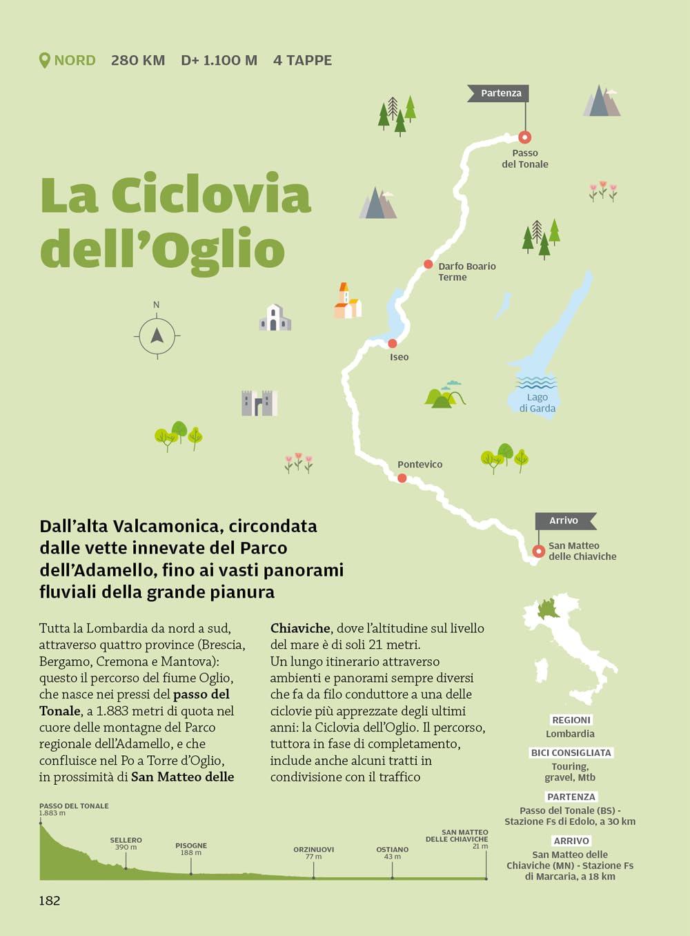 Ciclovie d'Italia. 100 spettacolari itinerari in bicicletta