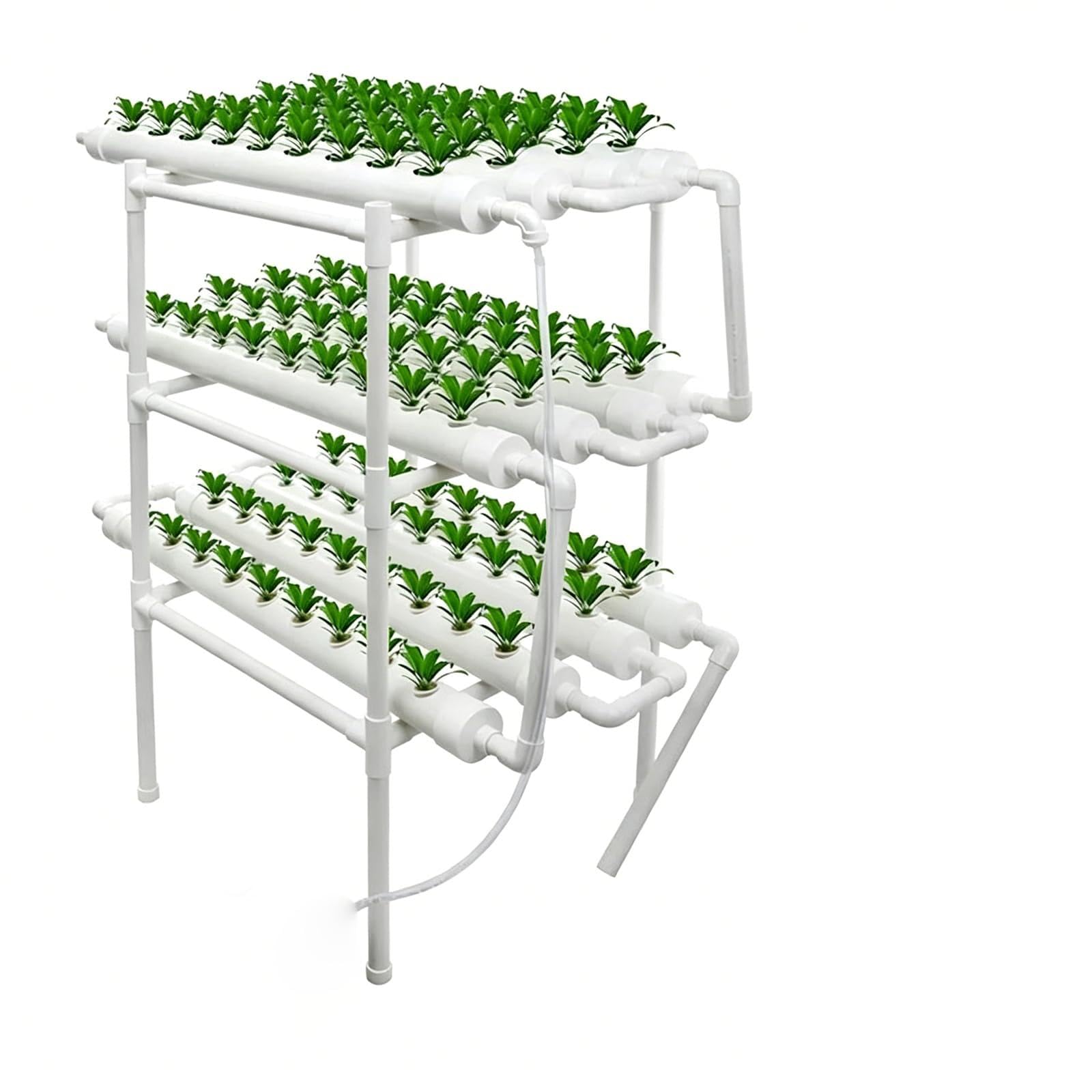 Système de culture hydroponique à 108 trous, kit de culture d'eau Nft vertical à 3 niveaux avec pompe, minuterie et accessoires complets, pour jardinage d'intérieur de légumes et d'herbes aromatiques