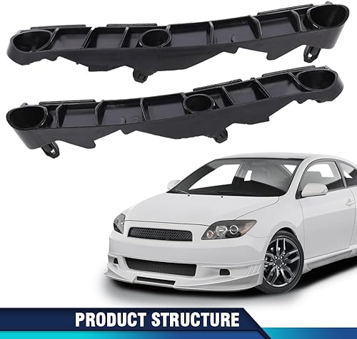 Miniatura 259 de PIT66 Soporte de parachoques delantero compatible con Hyundai Sonata 2011-2015 2 piezas soporte de parachoques delantero izquierdo y derecho