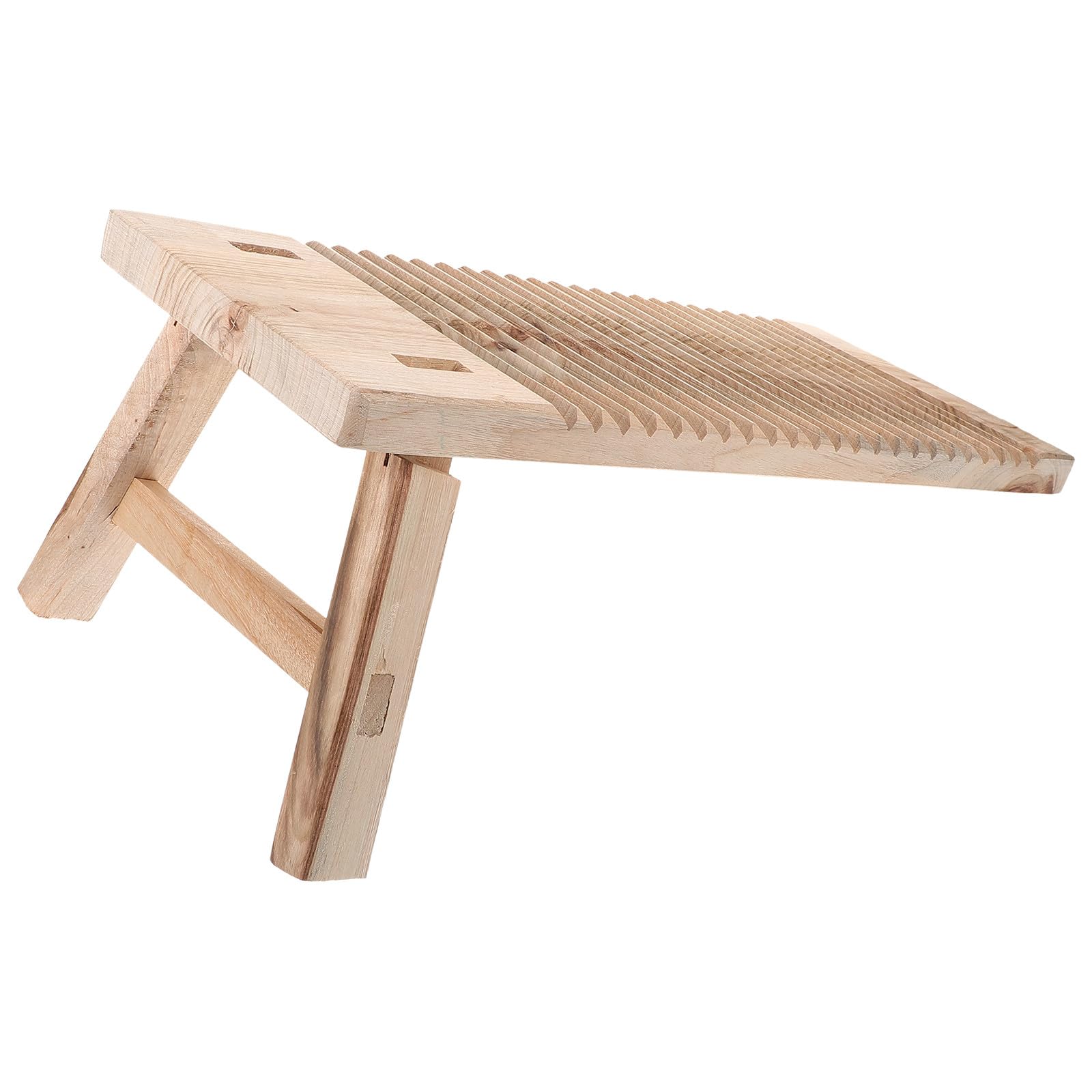 Asse da Lavare Rettangolare in Legno Massello Spesso 50x20x2,5 Cm Piedi Antiscivolo, Tavola da Bucato per Casa e Lavanderia, per Lavaggio Biancheria Delicata e Ragazzo Ragazza