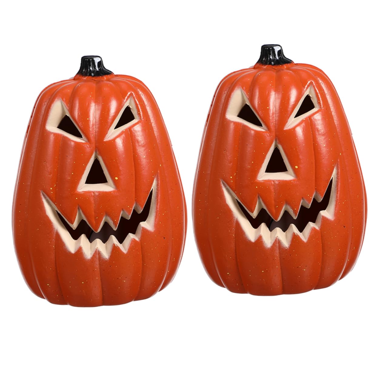 Tofficu 2Pcs Halloween Pumpkin Lights LED Fall Decor for Indoor and Outdoor Halloween Party Creative Pumpkin Decorations for Haunted House and Table Centerpieces