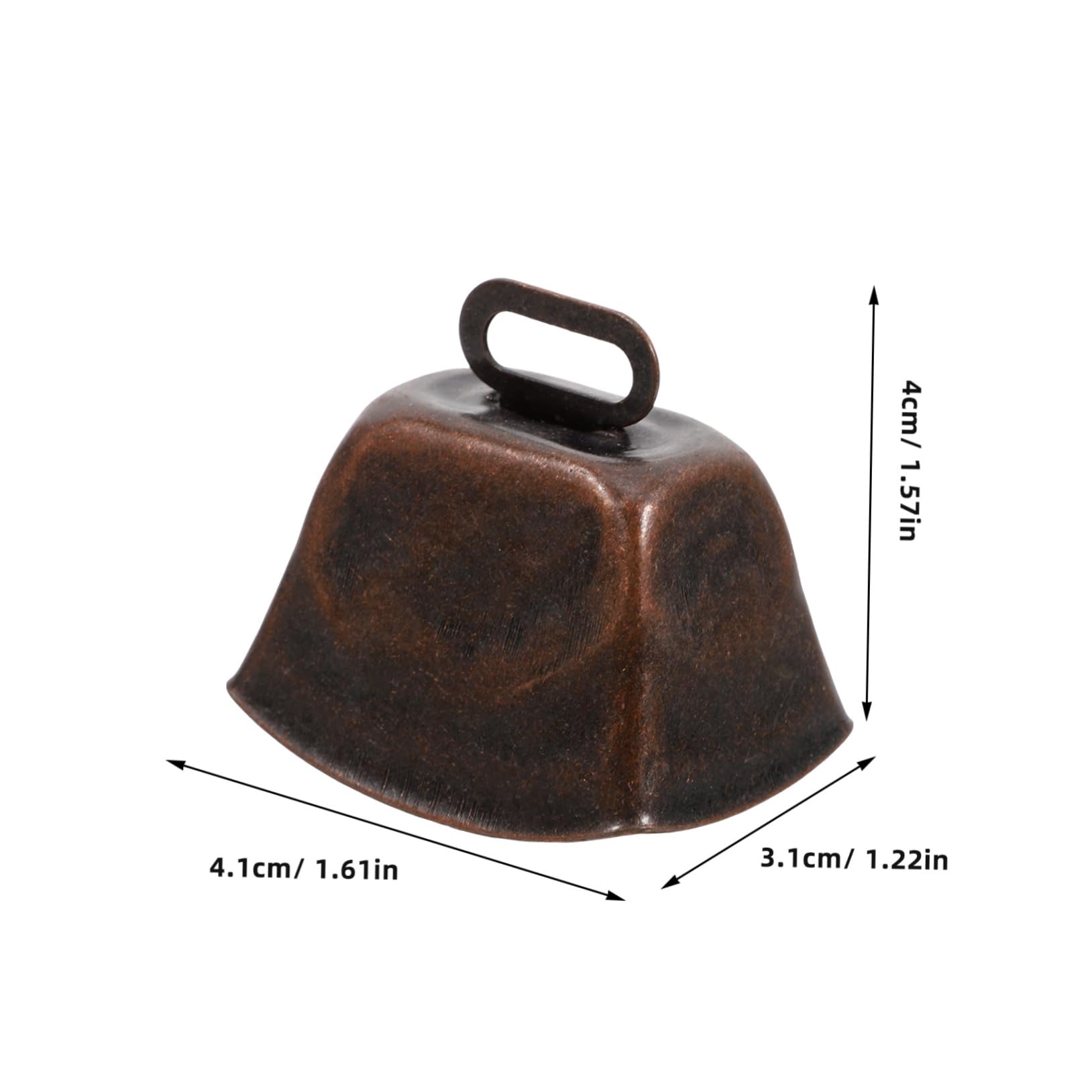 BESPORTBLE Vintage Style Cow Collar Bells 4pcs Metal Hanging Bells for Farm Pasture Sporting Events