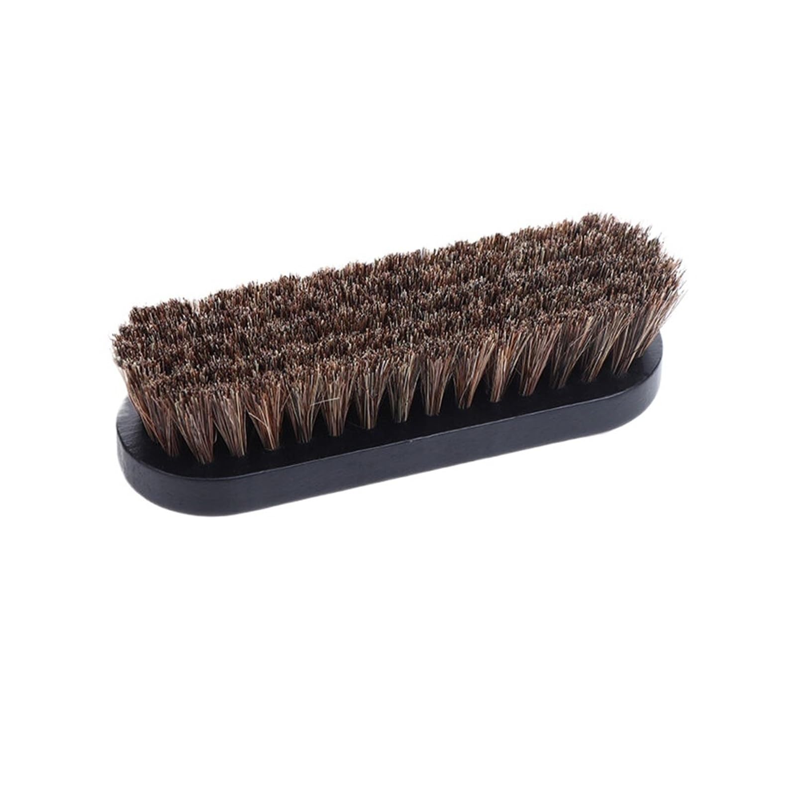 Horsehair brush Professional Shoe Care Brush - Natural Boar & Horsehair Bristles Wood Base for Cleaning, Polishing & Conditioning(Color 02)