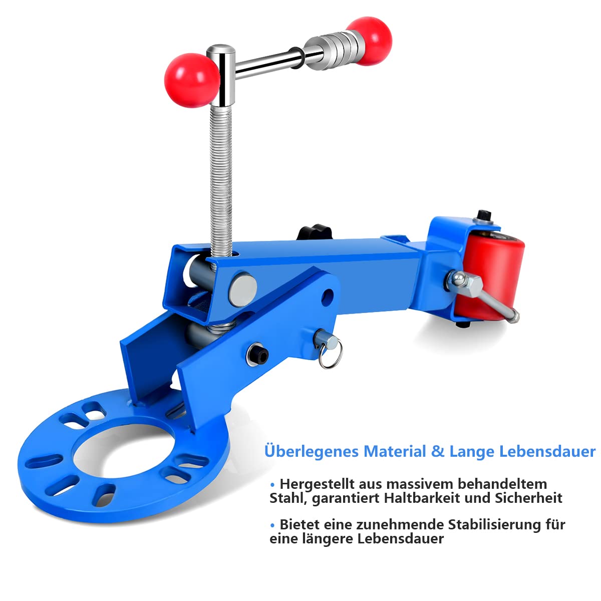 GYMAX Herramienta de Rebordeado con Brazo Ajustable, Giratorio 180°, Rodillo Universal Fender Roller Herramienta para el Hogar y el Taller