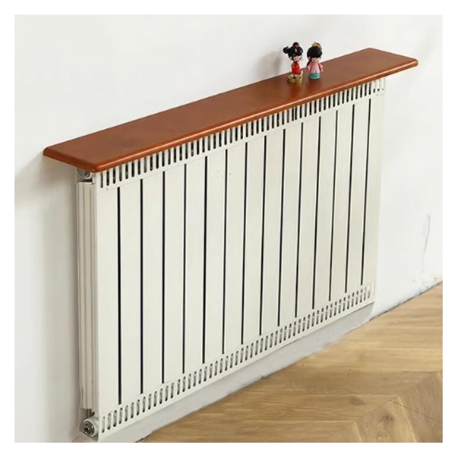 Mensola galleggiante personalizzata sopra il radiatore anti fumo e Dus oof pannello rettangolare in legno per casa/hotel/asilo stile A 140x16x2,2 cm