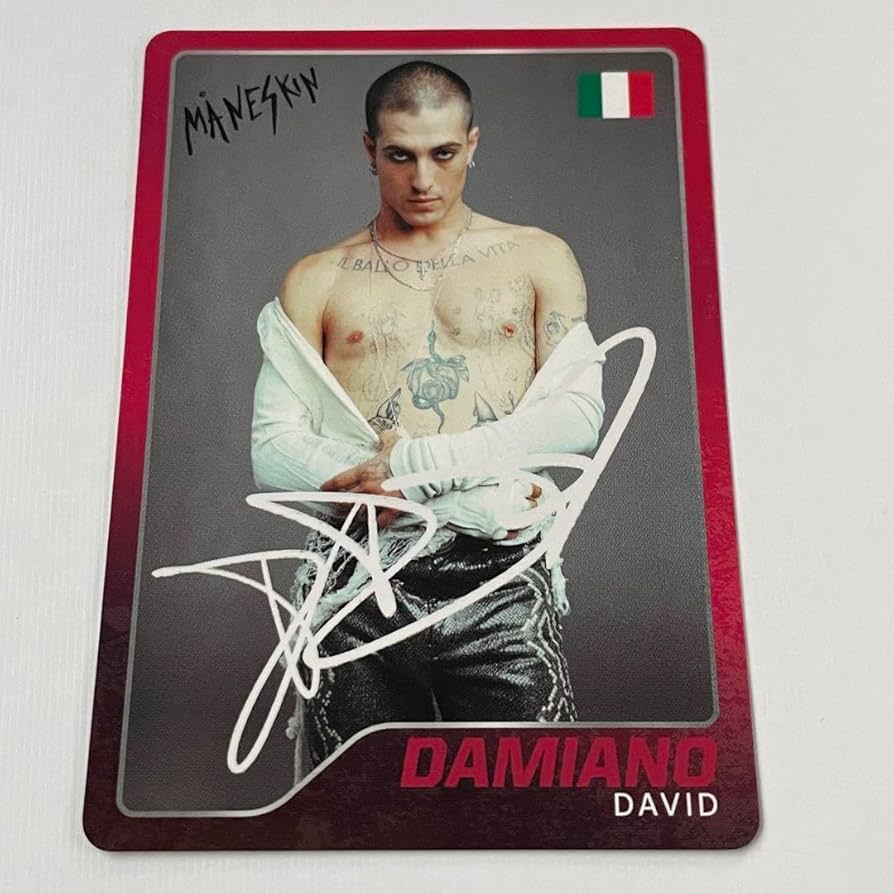 レア　ダミアーノ直筆サインメガジャケットCD　マネスキン　maneskin CD ダミアーノ直筆サイン マネスキン maneskin メガジャケット付