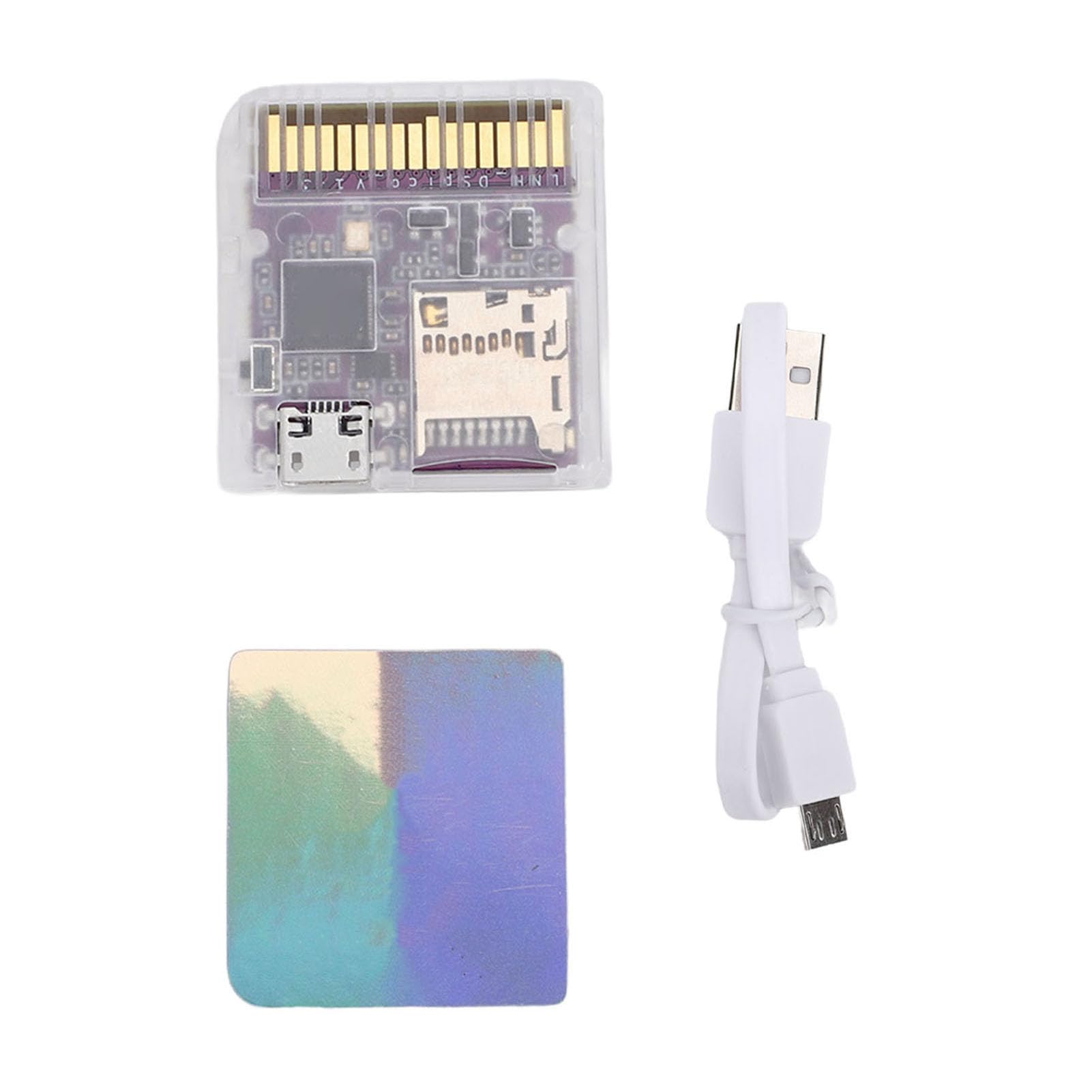 Plyisty Carte Flash DSPico DS pour NDS NDSL DSi 3DS 2DS, alimenté par MCU RP2040, Cartouche de Jeu Open Source de Mise à Niveau R4 6 Mo/s, Mode DS et Prise en Charge du Lanceur Pico