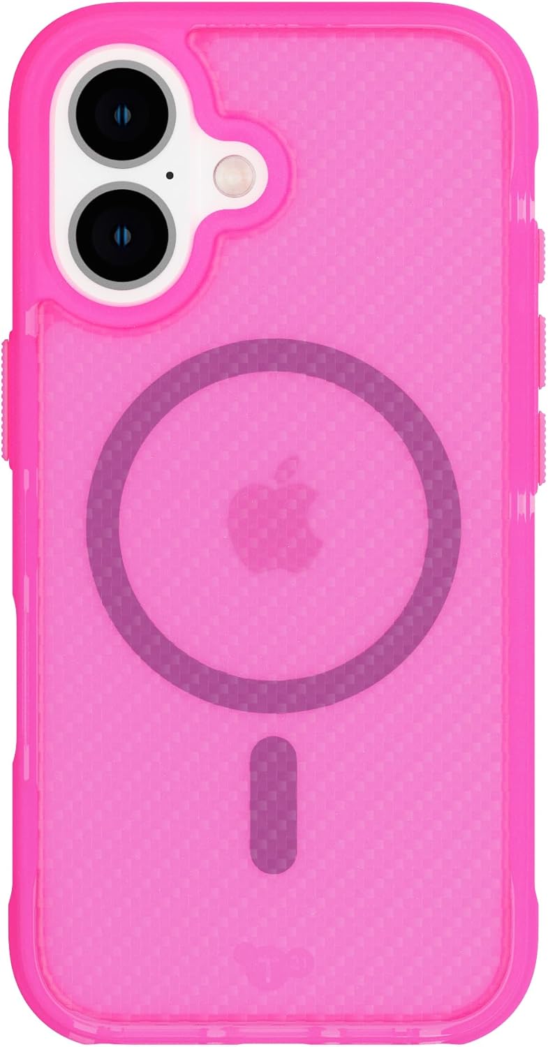 Tech21 EvoArmor for iPhone 16 Compatible with MagSafe - Impact Protection Case 21x Military Standard Tested in Pink