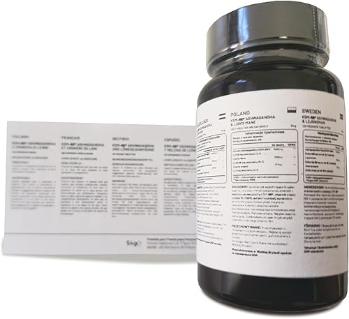 Miniatura 6 de KSM-66 Ashwagandha and Lions Mane Tablets – Alta resistencia 2200mg Extracto de raíz de Ashwagandha KSM-66 y extracto de hongo melena de leones