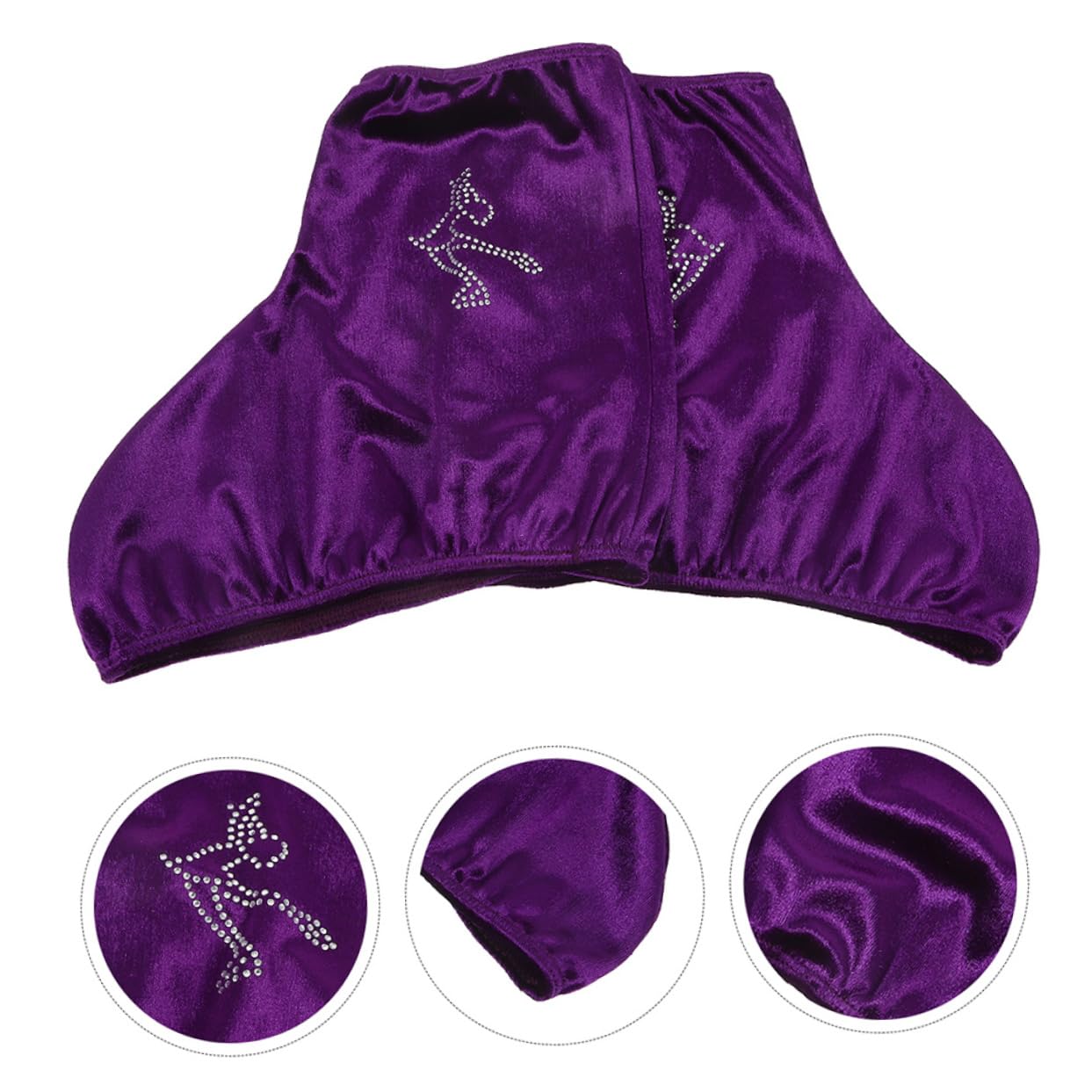 BESPORTBLE Copripattini Copriscarpe per Pattini a Rotelle Coperture per Pattinaggio Protezioni per Stivali Portatili Coperture per Pattini a Rotelle Poliestere Viola,Porpora