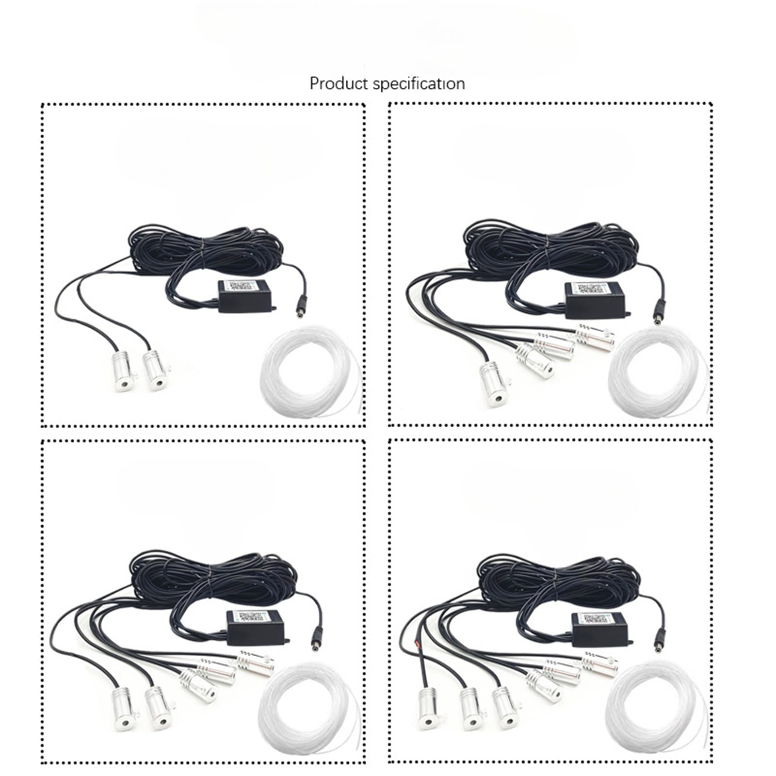 Tira De Luces LED para Coche, Luces LED De Ambiente Interior para Coche, Luz Ambiental RGB Universal, Aplicación De Fibra Óptica, Control De Música, Lámpara De Neón Decorativa Automática,App and 5