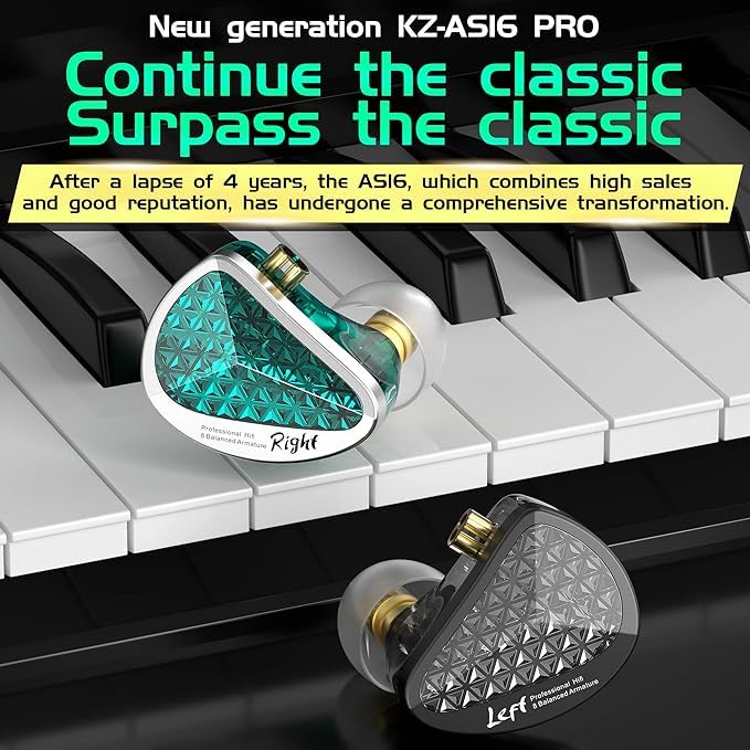 Amazon.co.jp: KZ AS16 PRO ハイエンドイヤホン 16BA HIFI音質 高い