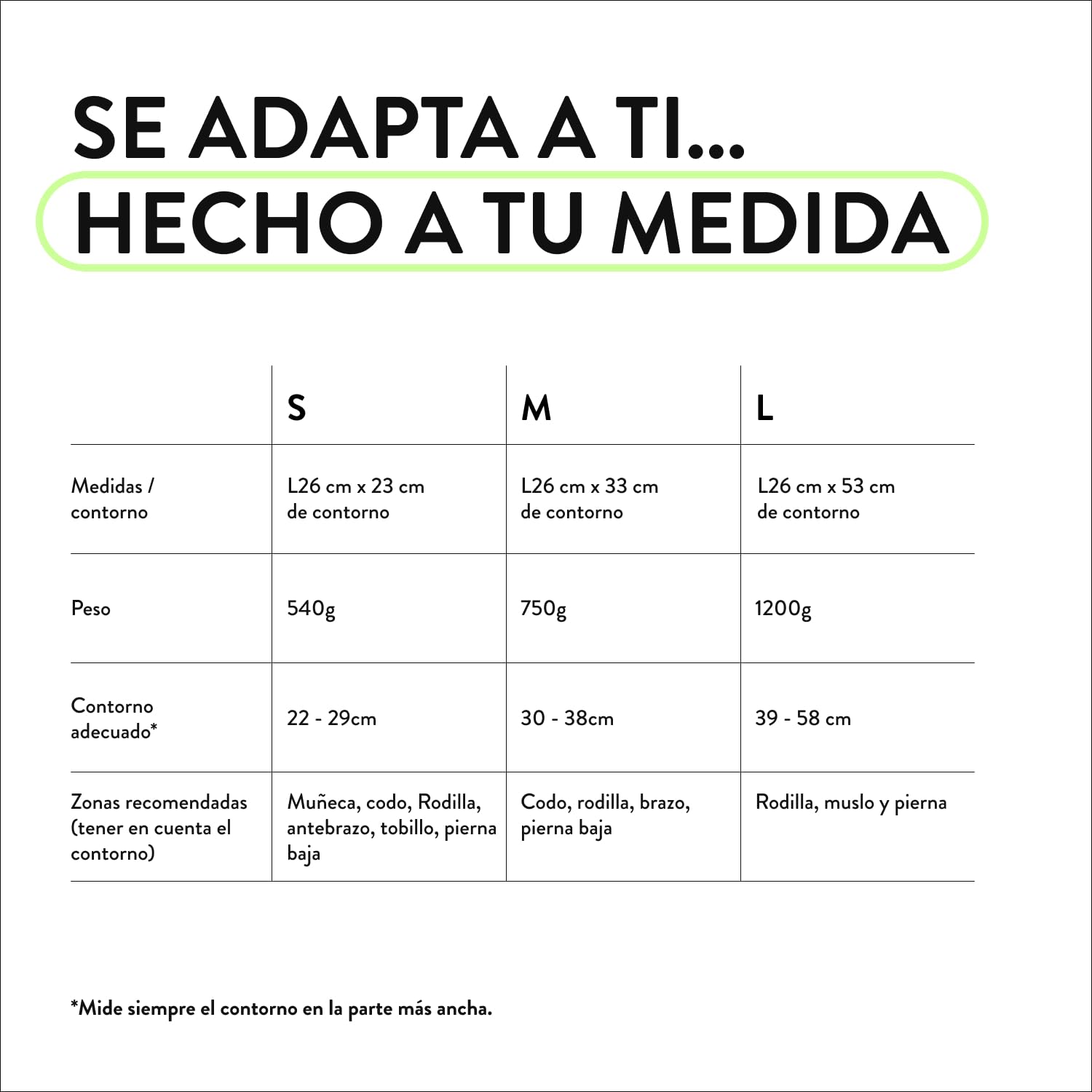 Thermal Sleeve | Vendaje | Terapia de calor y frío | Contra la inflamación | Para la regeneración | Almohadilla de calor y refrigeración | L