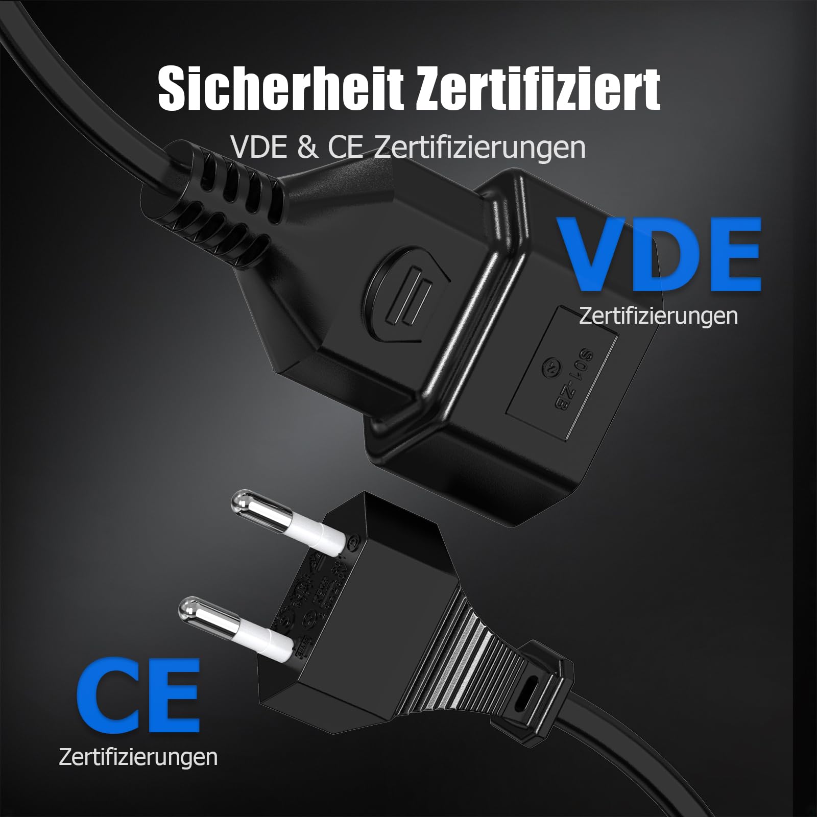 Verlengkabel, schuko, netstekker extra vlak – HÄFELE