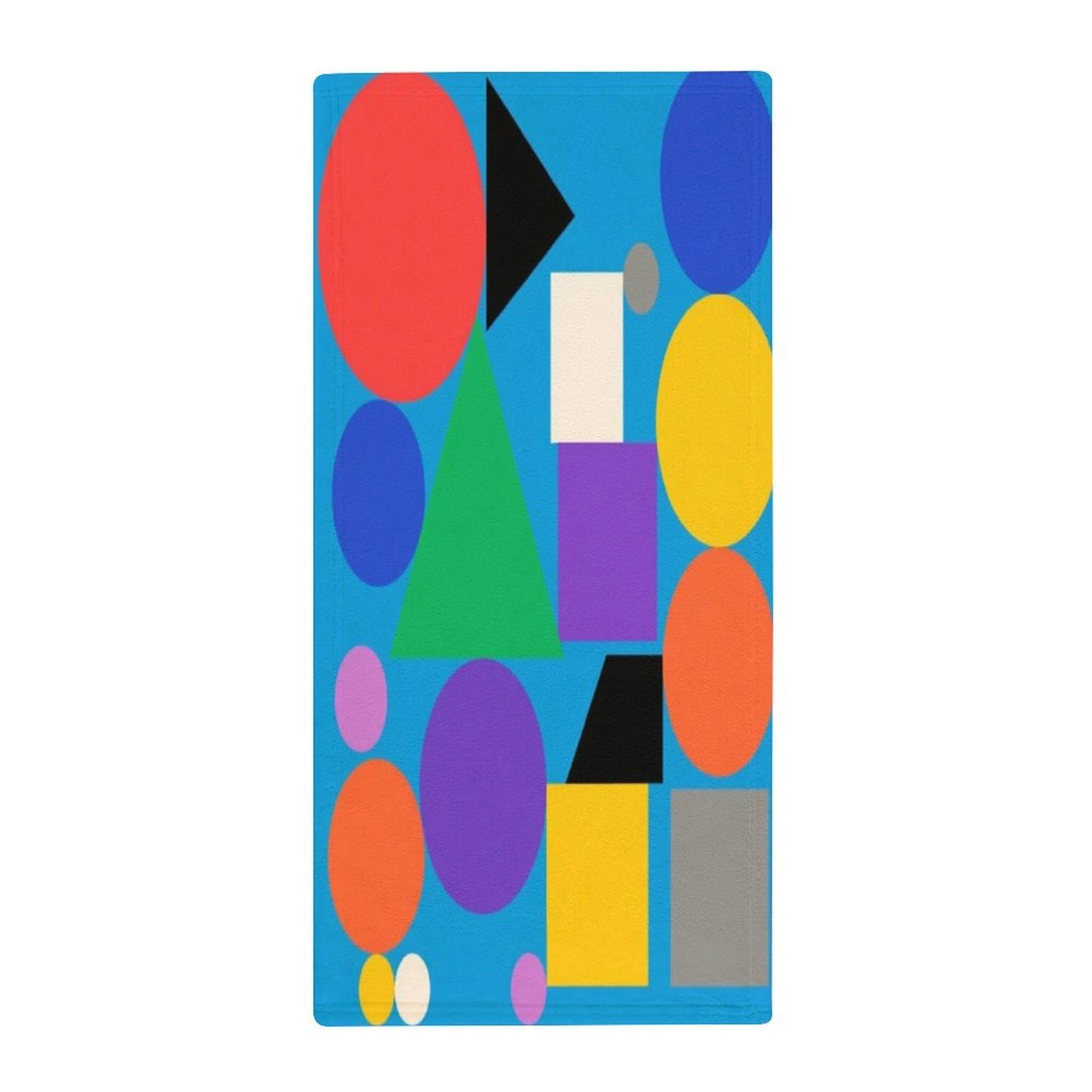 Fekiloot Style Geometry Towels For Bathroom, Bath Towels 13.8 X 28.7 Inch, Hand Towel Multipurpose Use As Bath Fitness, Bathroom, Shower, Sports, Yoga Towel
