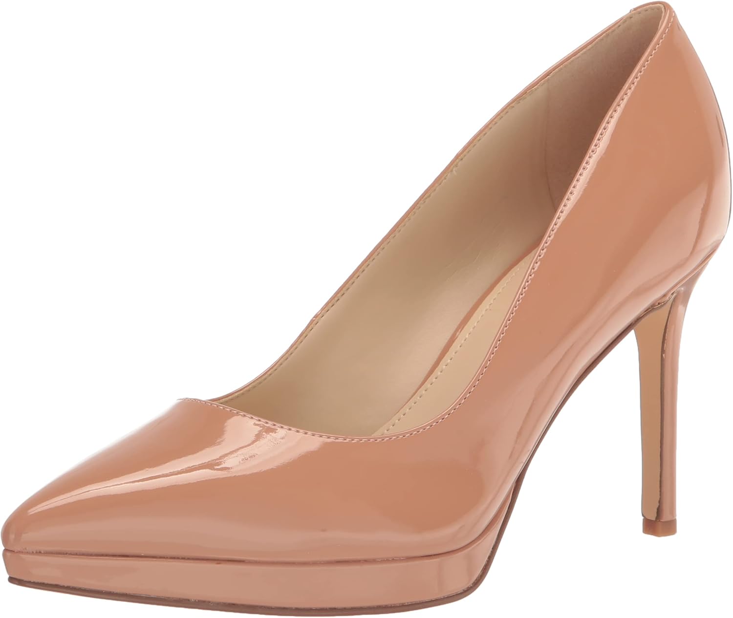 Nine West Women's SHELBE Pump, Nude 110, 7