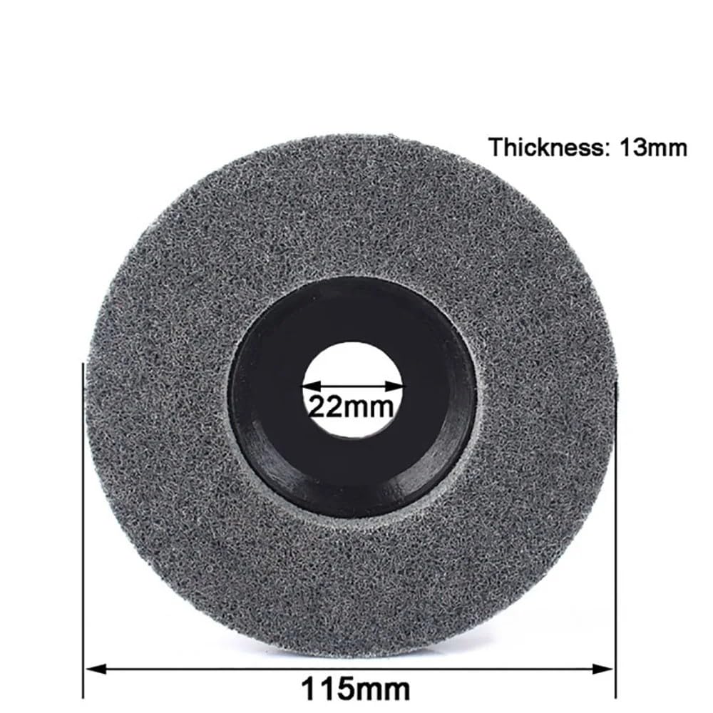 herramienta de corte de precisión ircular Disco abrasivo de fibra de nailon no tejido for pulir metal y acero inoxidable (5 unidades, 4,5 pulgadas)(10Pcs 4.5 inch)