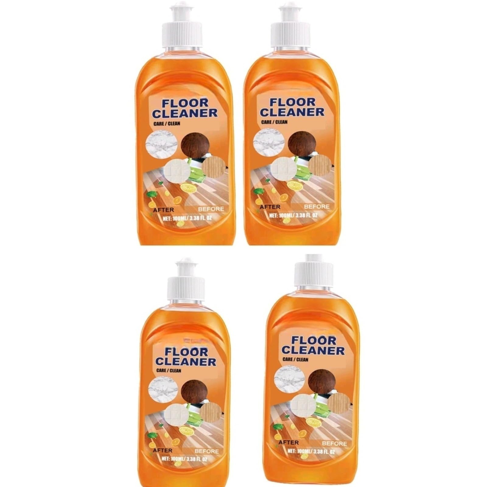 Solución de limpieza de suelos, limpiador de suelos de madera, quitamanchas de suelos, detergente, limpiador de suelos multisuperficie, para suelos de madera, 100 ml (3,38 onzas líquidas)(4pc)