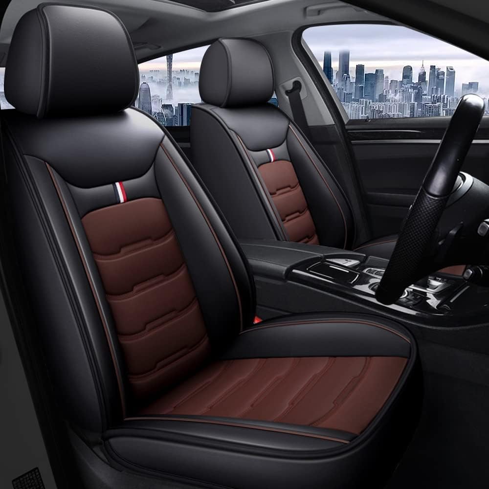 Funda Asiento Coche para BMW Serie 1 E81 E82 E87 E88 F20 F21 F52 F40 Serie 2 F22 2000-2023, Antideslizantes y Resistentes Al Desgaste, Compatibles con Airbags Protector Delantero