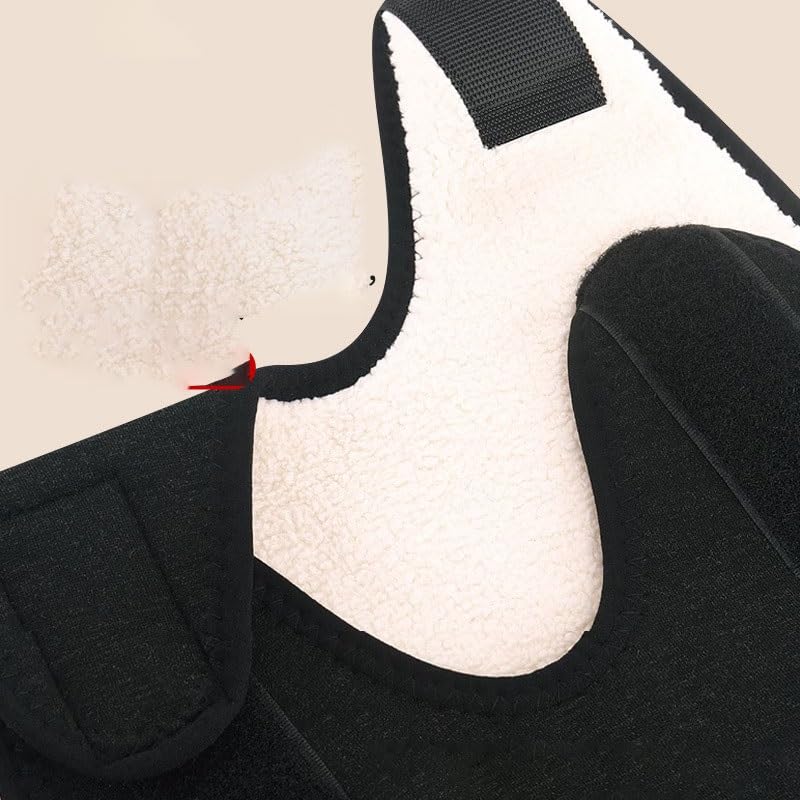 Exercise, protection Lambskin Warm Knee Pads Warm Plush Adjustable Plus Velvet and Thickened Cold Legs for Fitness, cycling, running, playing football