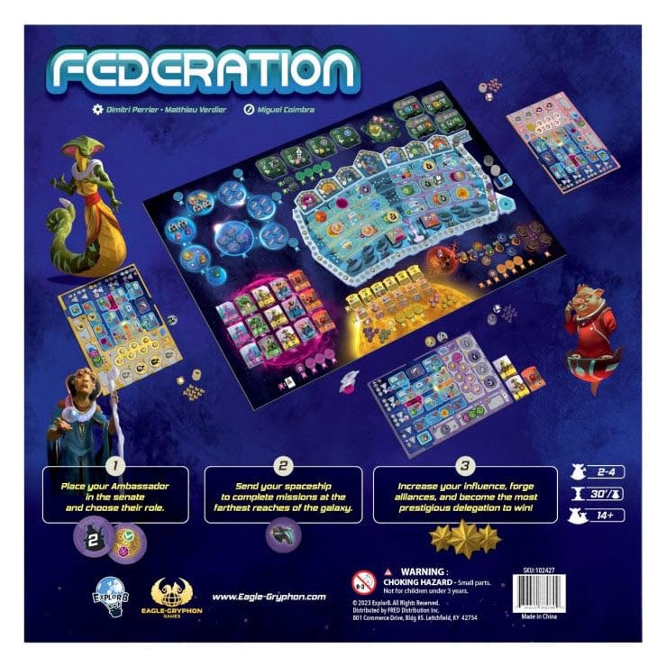 Amazon.com: Eagle-Gryphon Games Federation (Deluxe Edition) : Toys